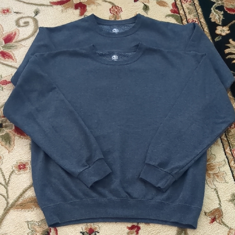 Athletic Works Bundle Of Dark Gray Crew Neck Sweatshirts Size Medium
